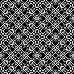 Black and white seamless pattern texture. Greyscale ornamental graphic design. Mosaic ornaments. Pattern template. Vector illustration. EPS10.