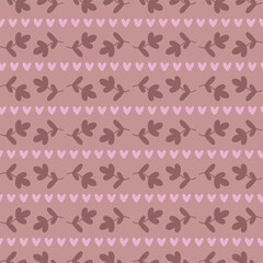 Seamless pattern with branches. Print for textile, wallpaper, covers, surface. For fashion fabric. Retro stylization.