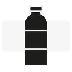 water bottle icon. Vector illustration.