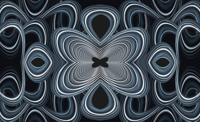 Wonderful abstract clover illustration for fabrics, rugs, wallpaper and porcelain tiles