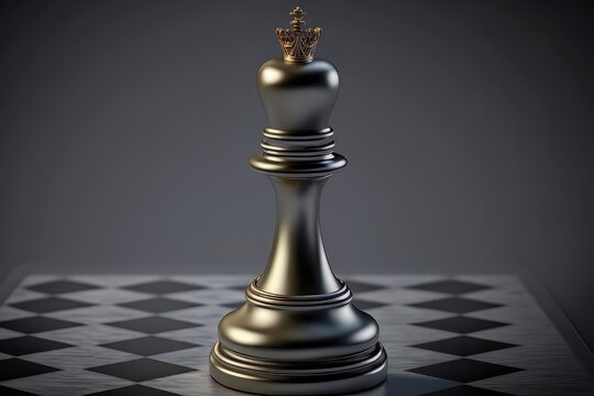 Fantasy chess, horses on a chessboard. Generative ai