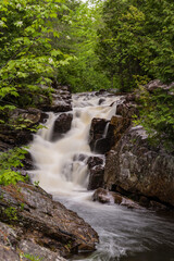 Chute-à-Bull Waterfall in Canada