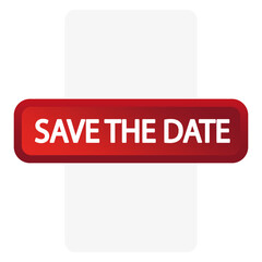 save the date banner. Promotion poster. Typography, vintage. Vector illustration.