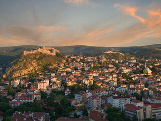 Kastamonu, Turkey. July 16, 2021. Sunrise view of Kastamonu city center. Historical and touristic Anatolian city.