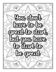  Affirmative quotes coloring page. Positive quotes coloring page. motivational quotes coloring pages design .inspirational words coloring book pages design. Motivational swear word. motivational