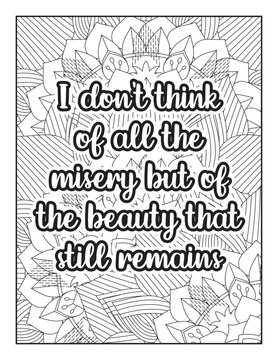  Affirmative quotes coloring page. Positive quotes coloring page. motivational quotes coloring pages design .inspirational words coloring book pages design. Motivational swear word. motivational
