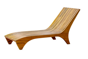 Wooden sun loungers
