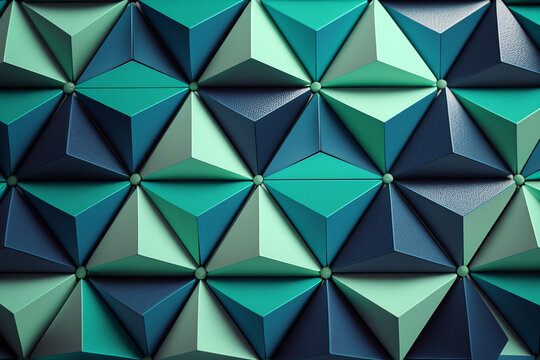 abstract background with blue rombs Generative AI
