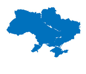 The flag of Ukraine in the form of strokes of the handle of yellow and blue colors. Day of Ukrainian statehood. Vector illustration illustrated on the basis of web design