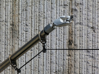 Anemometer wind speed indicator and measuring device. stainless steel tube support frame. wind...