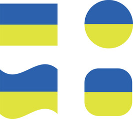 different flags of Ukraine