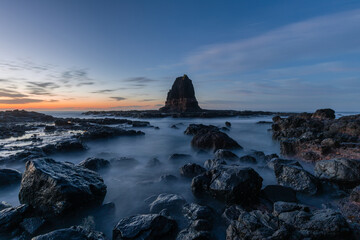 Fototapeta na wymiar Dawn view of pulpit rock, Victoria, Australia.