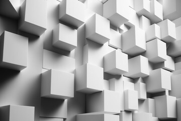 White background with 3D cube effect. Post-processed generative AI