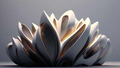 Minimalistic Abstract 3D Render Shapes