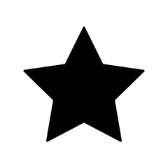 Black star vector. Simple trendy black star icon on white background vector. Star shape vector.