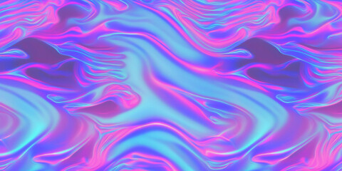 Obraz premium holographic liquid background with waves