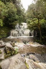 Fototapeta na wymiar Purakaunui falls 
