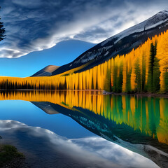 lake in the mountains