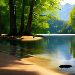 lake in the forest