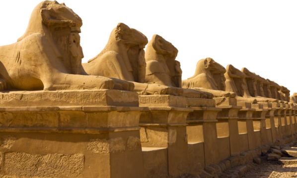 Karnak Temple, Colossal sculptures of ancient Egypt in the Nile Valley in Luxor, Embossed hieroglyphs on the wall.
