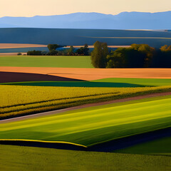 Obraz premium field and sky