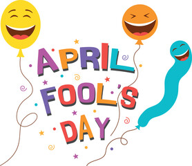 Flat style vector design for April Fool's Day 1 April.