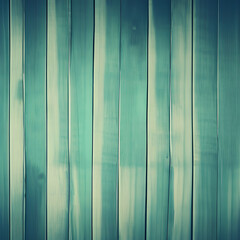 Obraz premium Empty wooden deck table over mint wallpaper background. 