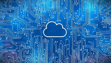 Cloud computing - electronic circuit board - generative AI