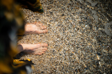 Sand texture. Medeterian sea in Alanya Turkey. 