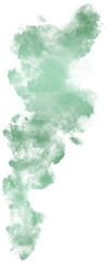 Green Gradient Smoke Abstract Shape