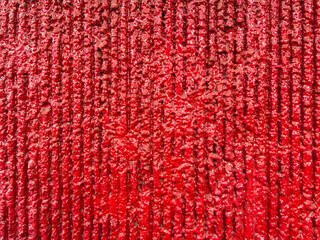 Colored Textured Background - Red Rough Stucco of Vertical Lines