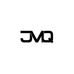 jmq typography letter monogram logo design