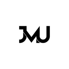 jmu typography letter monogram logo design