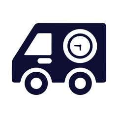 car, time, watch, clock, fast, on time delivery icon