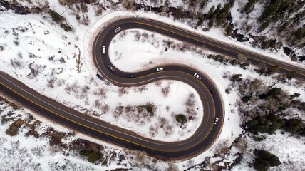 S Curve road in Utah