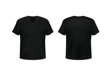 Black v neck  t-shirt 