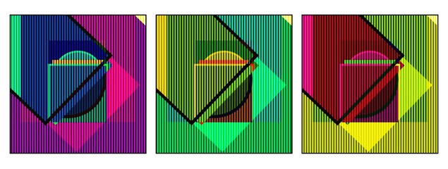 Simple Pattern_3 Sets_Color Invert