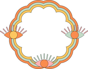 Flower eyes frame element