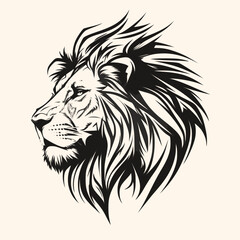 Lion Head Logo Icon Vector Illustration
