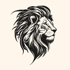 Lion Head Logo Icon Vector Illustration