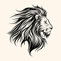 Lion Head Logo Icon Vector Illustration