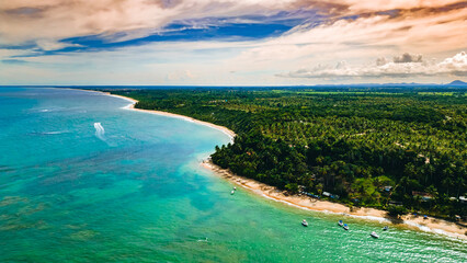 Tropical Caraíva Bahia Paisagem Natureza  Paraíso Turístico Vilarejo Férias Verão Praia Satu...