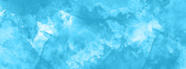 Blue watercolor background. Artistic hand painted multi layered dark blue background. Light ink canvas for modern creative grunge design. Watercolor on dark blue blue paper background.	