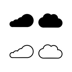 Cloud icon vector illustration. cloud sign and symbol
