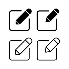 Edit icon vector illustration. edit document sign and symbol. edit text icon. pencil. sign up