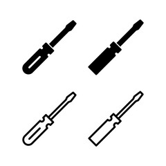 Screwdriver icon vector illustration. tools sign and symbol