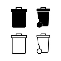 Trash icon vector illustration. trash can icon. delete sign and symbol.