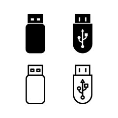 Usb icon vector illustration. Flash disk sign and symbol. flash drive sign.