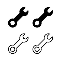 Wrench icon vector illustration. repair icon. tools sign and symbol