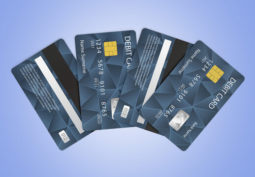 Debit Credit Card Mockup